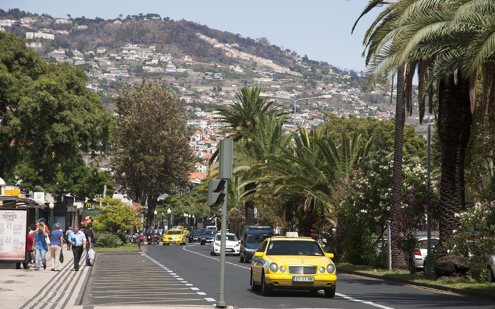 A licensed Madeira taxi, booked in under a minute